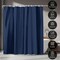 Americanflat 71x74 Solid Blue Shower Curtain - Water Resistant - Polyester Fabric